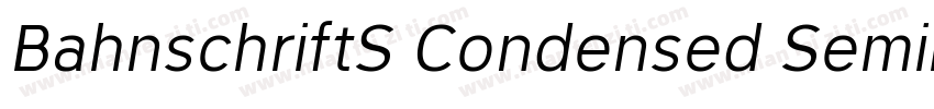 BahnschriftS Condensed SemiLight字体转换